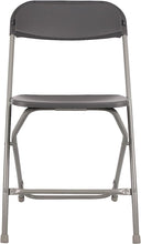 Load image into Gallery viewer, BTExpert Gray Plastic Folding Chair Steel Frame Commercial High Capacity Event Chair lightweight Set for Office Wedding Party Picnic Kitchen Dining Church School Set of 50
