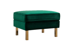 Upholstered Rectangular Ottoman Bench Footrest Stool Coffee Table Footrest Stool Coffee Table Green