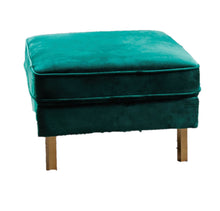Load image into Gallery viewer, Upholstered Rectangular Ottoman Bench Footrest Stool Coffee Table Footrest Stool Coffee Table Green
