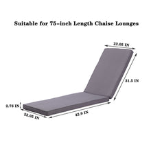 Load image into Gallery viewer, Outdoor Lounge Chair Cushion Replacement Patio Funiture Seat Cushion Chaise Lounge Cushion
