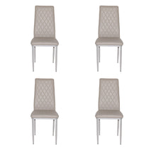 Load image into Gallery viewer, Retro style dining chair hotel dining chair conference chair outdoor activity chair pu leather high elastic fireproof sponge dining chair eight-piece set

