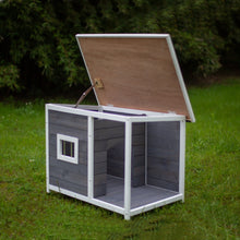 Load image into Gallery viewer, Medium Outdoor Puppy Dog Kennel ,Waterproof Dog Cage, Wooden Dog House with Porch Deck
