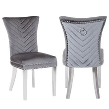 Load image into Gallery viewer, Eva chair with stainless steel legs Gray
