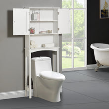 Load image into Gallery viewer, Home Over-The-Toilet Bathroom Storage Space Saver with Adjustable Shelf Collect Cabinet（White）
