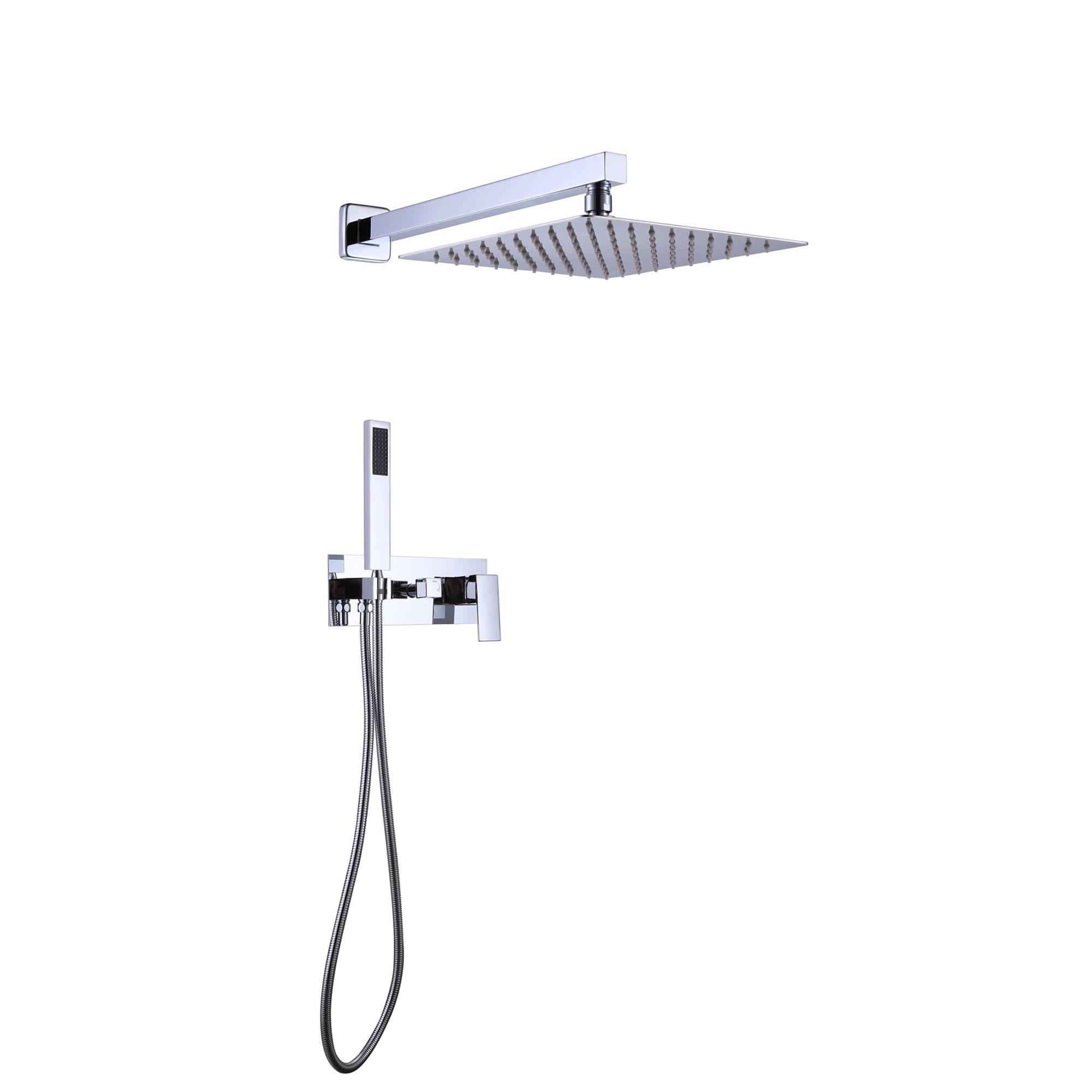 Dexmalle 10 Inch Shower Head Bathroom Luxury Rain Mixer Shower Complete Combo Set Wall Mounted - View #9