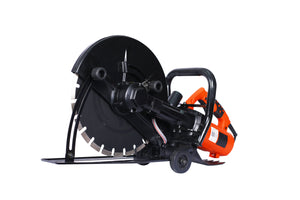 Electric 14" Cut Off Saw Wet/Dry Concrete Saw Cutter Guide Roller with Water Line Attachment