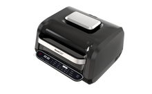 Load image into Gallery viewer, Geek Chef Airocook Smart 7-in-1 Indoor Electric Grill Air Fryer Family Large Capacity with Air Crisp Dehydrate Roast Bake Broil Pizza and Cyclonic Grilling Technology Countertop Grill Stainless Steel
