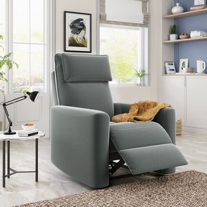 Orisfur. Recliner Chair with Padded Seat Microfiber Manual Reclining Sofa for Bedroom & Living Room