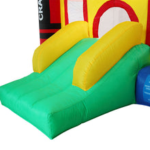 Load image into Gallery viewer, Inflatable Bounce House Kid Activity Center Crayon Design Slide and Jump Game

