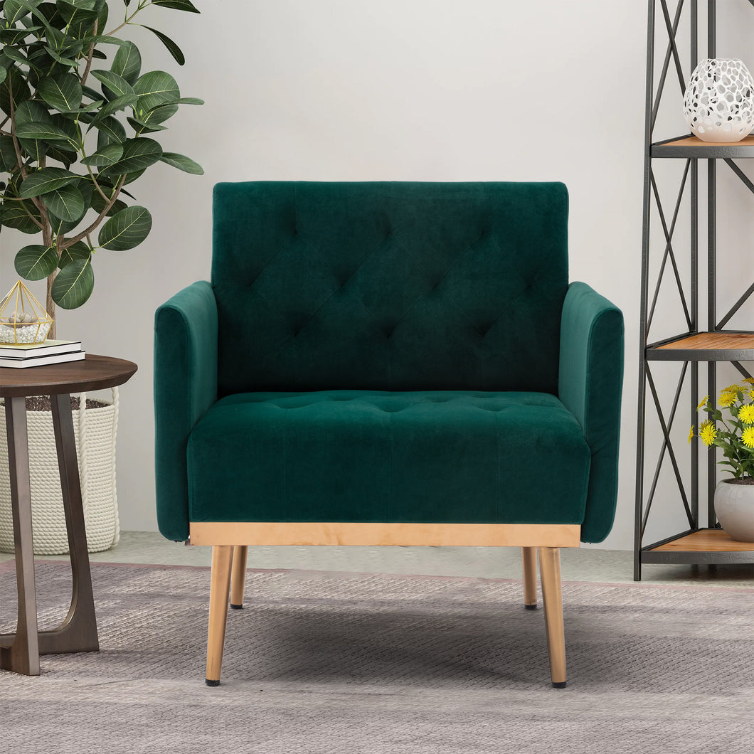 COOLMORE Accent  Chair  ,leisure single sofa  with Rose Golden  feet