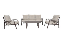 Load image into Gallery viewer, 4 pcs Aluminum Patio Sofa set with Cushion,KD
