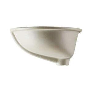 Ceramic Oval Undermount White Bathroom Sink Art Basin