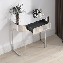 Load image into Gallery viewer, Strip mirror stainless steel frame dressing table
