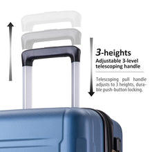 Load image into Gallery viewer, Expanable Spinner Wheel 3 Piece Luggage Set ABS Lightweight Suitcase with TSA Lock

