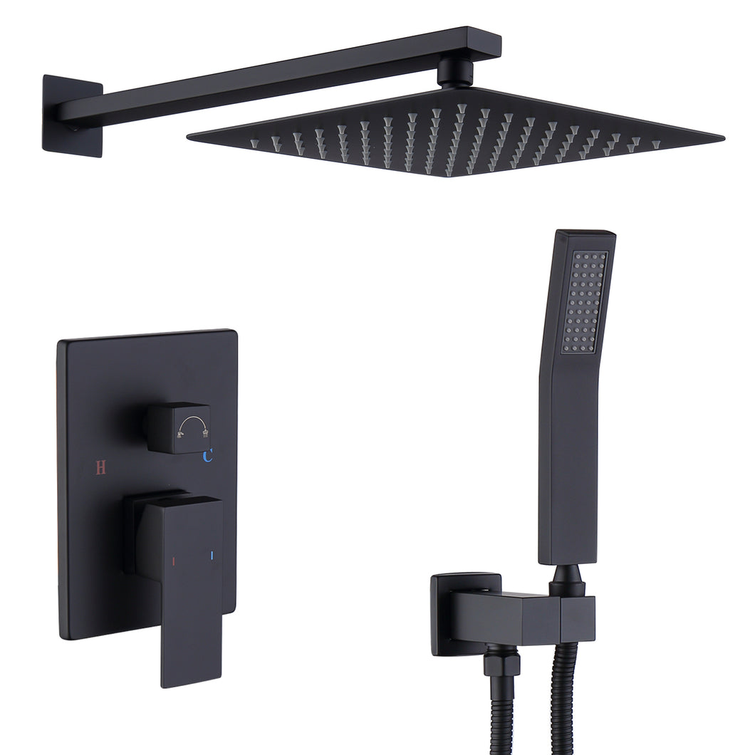 Shower System Shower Faucet Combo Set Wall Mounted with 10