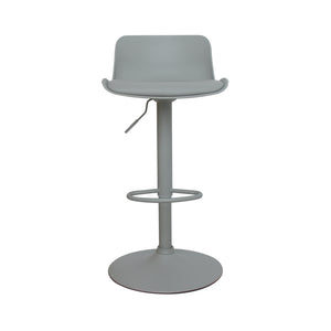 Bar Stools Set of 2 for Kitchen Counter Adjustable Counter Height, Tall Barstools Kitchen Island Stools, Gray, with Cushion