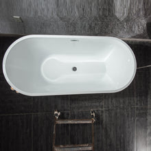 Load image into Gallery viewer, Acrylic Alcove Freestanding Soaking Bathtub
