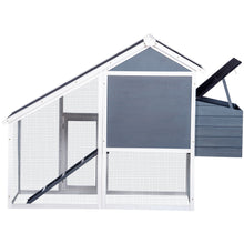 Load image into Gallery viewer, TOPMAX Pet Rabbit Hutch Wooden House Chicken Coop for Small Animals,Gray
