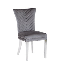 Load image into Gallery viewer, Eva chair with stainless steel legs Gray
