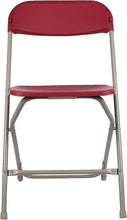 Load image into Gallery viewer, BTExpert Red Plastic Folding Chair Steel Frame Commercial High Capacity Event Chair lightweight Set for Office Wedding Party Picnic Kitchen Dining Church School Set of 8
