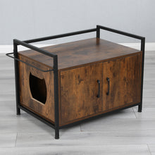 Load image into Gallery viewer, 30 inches（(removable inner test board)） Litter  pet apartment, Pet Crate with Iron and Wood Sturdy Structure, Cat Dog House Nightstand
