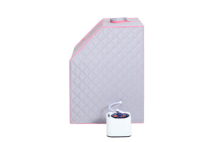 Half body Grey Steam Sauna Tent for Spa Detox at Home PVC Pipe Connector Easy to Install with FCC Certification