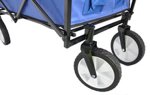Load image into Gallery viewer, Garden Shopping Beach Cart folding wagon (Blue)
