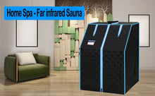 Load image into Gallery viewer, Half body Black Infrared Sauna Tent for Spa Detox at Home PVC Pipe Connector Easy to Install with FCC Certification
