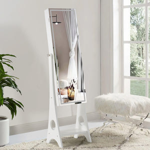Fashion Simple Jewelry Storage Mirror Cabinet With LED Lights,For Living Room Or Bedroom