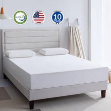 Load image into Gallery viewer, Memory Foam King Mattress, 10 inch Gel Memory Foam Mattress for a Cool Sleep, Bed in a Box, Green Tea Infused, CertiPUR-US Certified, Made in USA
