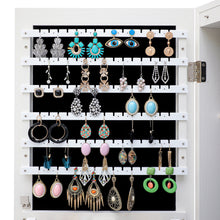 Load image into Gallery viewer, Fashion Simple Jewelry Storage Mirror Cabinet With LED Lights Can Be Hung On The Door Or Wall
