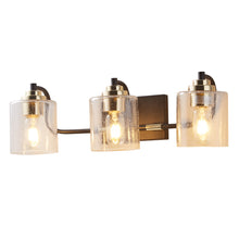 Load image into Gallery viewer, Industrial Wall Sconce 3-Lights Modern Vanity Bathroom Lamp in Black with Bubble Glass Shades Wall Mount Light Fixtures for Hallway Kitchen Living Room (Exclude Bulb)

