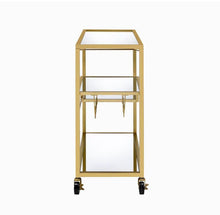 Load image into Gallery viewer, ACME Adamsen Serving Cart, Champagne &amp; Mirror 98354
