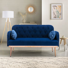 Load image into Gallery viewer, COOLMORE  Velvet  Sofa , Accent sofa .loveseat sofa with metal feet

