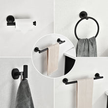 Load image into Gallery viewer, 6 Piece Stainless Steel Bathroom Towel Rack Set Wall Mount
