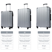 Load image into Gallery viewer, Hardshell Luggage Sets 3 Pcs Spinner Suitcase with TSA Lock Lightweight 20&#39;&#39;24&#39;&#39;28&#39;&#39;
