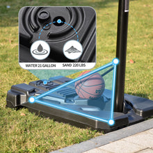 Load image into Gallery viewer, Portable Basketball Hoop &amp; Goal, Outdoor Basketball System with 6.6-10ft Height Adjustment for Youth, Adults
