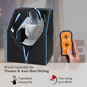 Half body Black Infrared Sauna Tent for Spa Detox at Home PVC Pipe Connector Easy to Install with FCC Certification