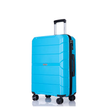 Load image into Gallery viewer, Hardshell Suitcase Spinner Wheels PP Luggage Sets Lightweight Suitcase With TSA Lock,3-Piece Set (20/24/28) ,Light Blue
