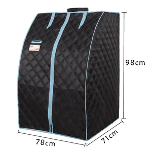 Half Body Black Infrared Sauna Tent for Spa Detox at Home Foldable Tent Easy to Install with FCC Certification