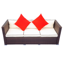 Load image into Gallery viewer, 3 Piece Patio Sectional Wicker Rattan Outdoor Furniture Sofa Set
