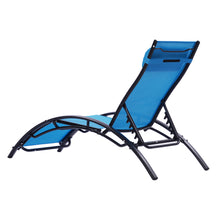 Load image into Gallery viewer, 2PCS Set Chaise Lounges Outdoor Lounge Chair Lounger Recliner Chair For Patio Lawn Beach Pool Side Sunbathing
