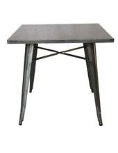 Load image into Gallery viewer, Industrial Antique Rustic Steel Metal 31.5&quot; Sqaure Dining Table 31&quot;H Restaurant
