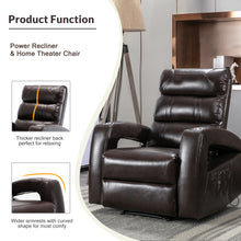 Load image into Gallery viewer, Orisfur. Power Motion Recliner with USB Charge Port and Two Cup Holders -PU Leather Lounge chair for Living Room
