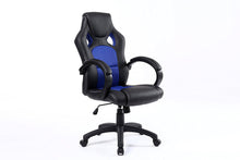 Load image into Gallery viewer, Ergonomic Gaming Tilt Swivel High Back Leather Office Executive Chair, Blue
