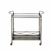 Load image into Gallery viewer, ACME Matiesen Serving Cart, Antique Gold &amp; Clear Glass 98350

