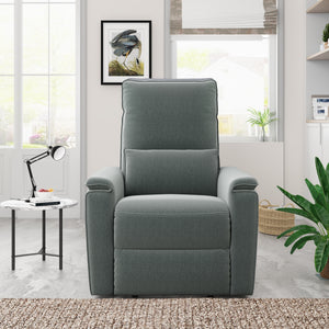 Orisfur. Recliner Chair with Padded Seat Microfiber Manual Reclining Sofa for Bedroom & Living Room
