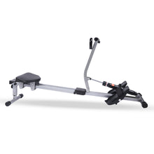 Load image into Gallery viewer, YSSOA Fitness Rowing Machine Rower Ergometer, with 12 Levels of Adjustable Resistance, Digital Monitor and 260 lbs of Maximum Load, Black
