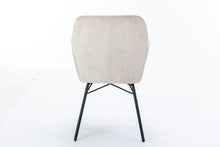 Load image into Gallery viewer, Hengming Dining Chairs, Modern Dining Room Chair  Tufted Accent Chair with Metal Legs for Living Room(Beige)
