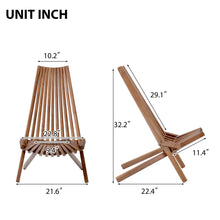 Load image into Gallery viewer, Folding wood chair
